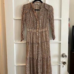 Ba&sh Midi Botton Front Dress